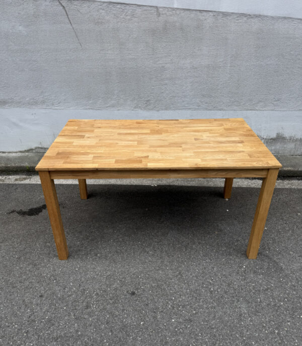 Rechteckiger Tisch aus Eichenholz 140 × 80 cm