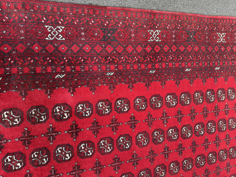 Orientteppich mit rotem Fond und klassischem Gül Muster 300 x 217 cm - Image 9