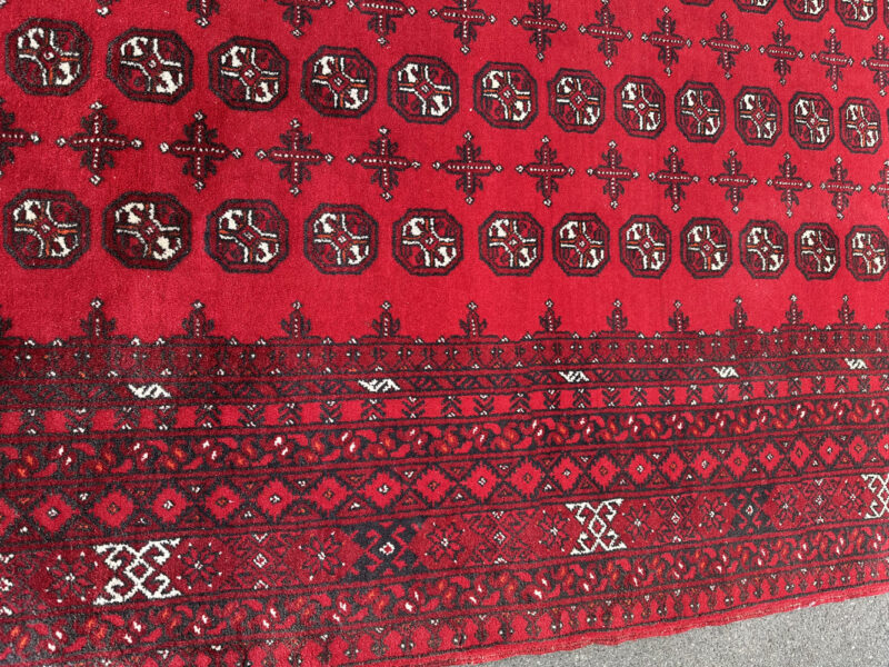 Orientteppich mit rotem Fond und klassischem Gül Muster 300 x 217 cm - Image 7