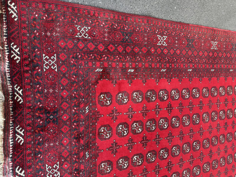 Orientteppich mit rotem Fond und klassischem Gül Muster 300 x 217 cm - Image 6