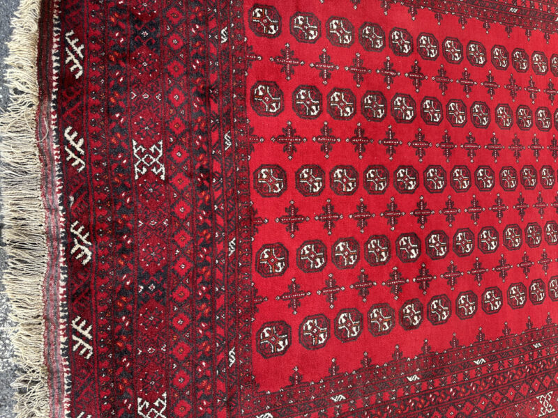 Orientteppich mit rotem Fond und klassischem Gül Muster 300 x 217 cm - Image 5