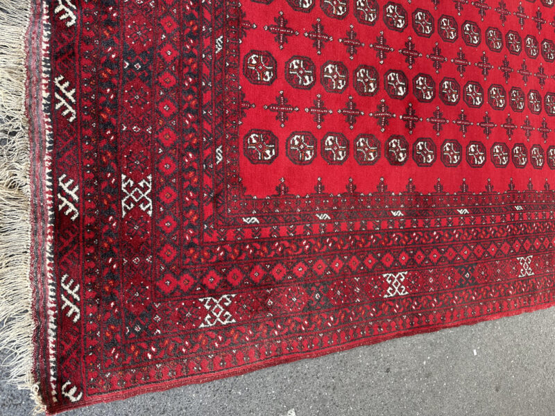 Orientteppich mit rotem Fond und klassischem Gül Muster 300 x 217 cm - Image 4