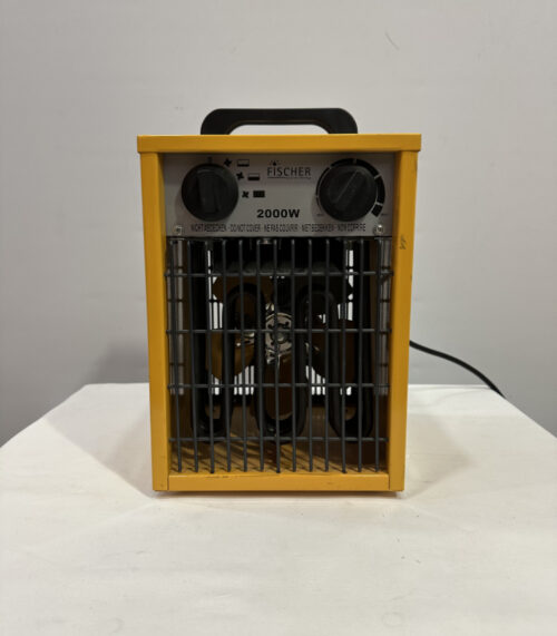 FISCHER Industrie Lüfter 2000W kompakter Elektroheizer für Baustelle & Werkstatt