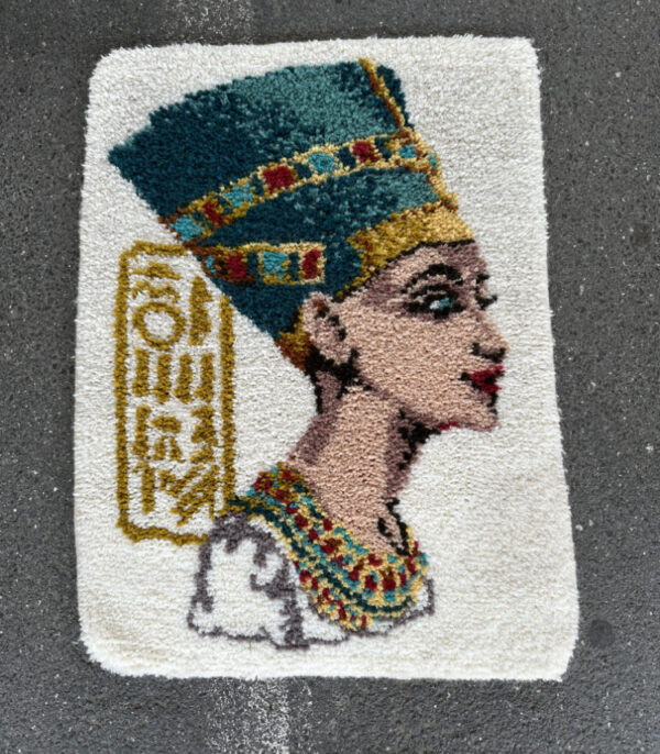 Wandteppich mit Porträt der Nofretete 92 x 68 cm
