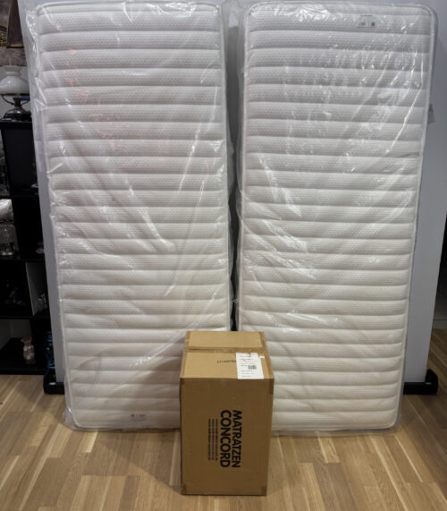 2er-Set Matratzen (80x200) Robusta Titus TFK inkl. Topper Memory Plus (160x200) – Neu und originalverpackt