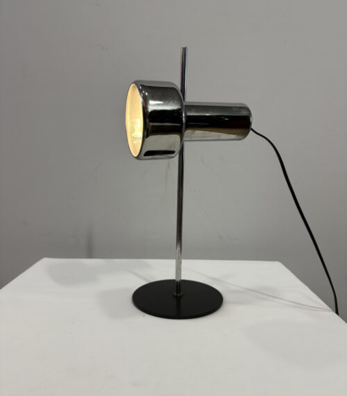 Vintage Chrom Tischlampe im Space Age Stil