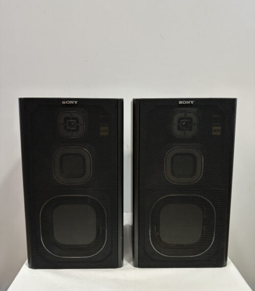 Vintage Sony Lautsprecher APM-A9 im Set mit quadratischer Membran