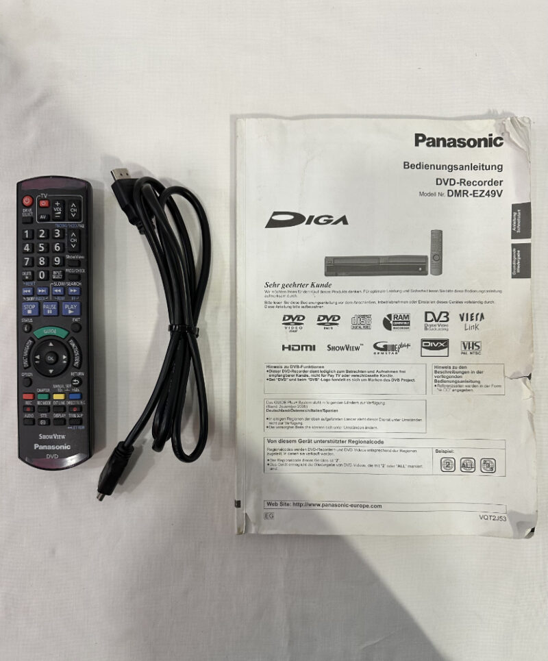 Panasonic DVD/VHS Recorder DMR-EZ49V, mit Fernbedienung und Anleitung - Image 3