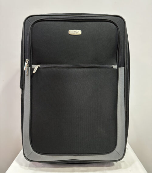 Titan Reisekoffer Schwarz mit Rollen und Teleskopgriff