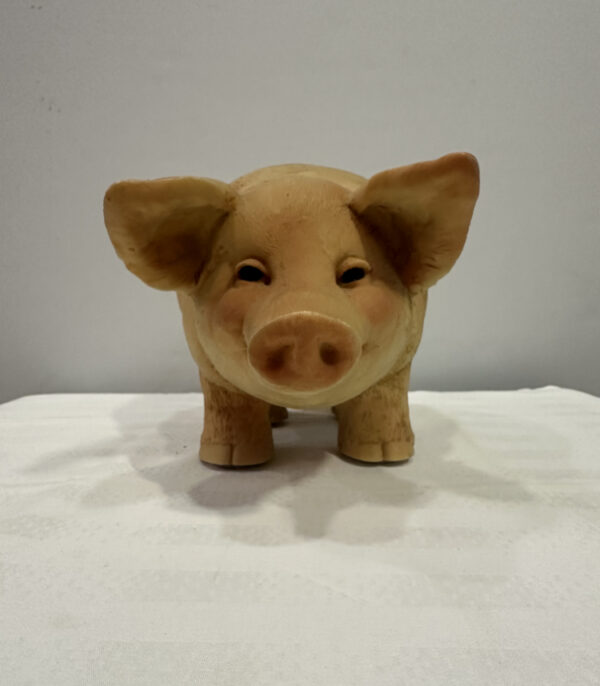 Italienische Schweinefigur von Artefice Ottanta, handbemalt