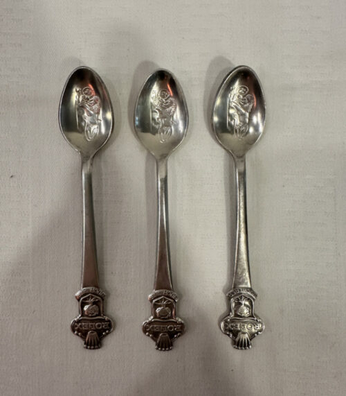 3er Set Rolex Löffel von Bucherer (CB 6.9), Schweiz, ca. 1960er Jahre