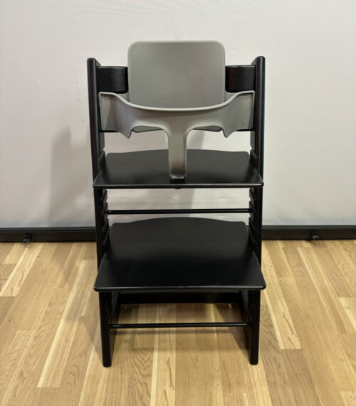 Stokke Tripp Trapp Hochstuhl Schwarz mit Babyset