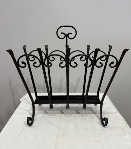 Vintage Zeitungsständer aus Schmiedeeisen, 1960er Jahre