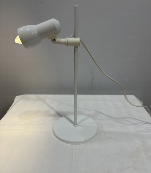 Fischer Leuchten Tischlampe in Weiss mit verstellbarem Spotkopf