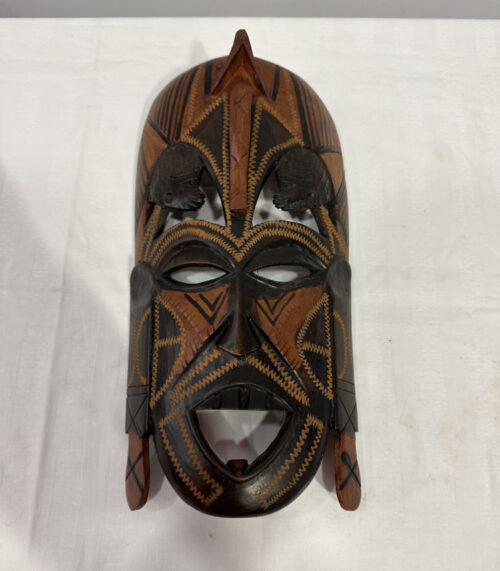 Afrikanische Maske Jambo, Kenia 1983 – Handgeschnitzt