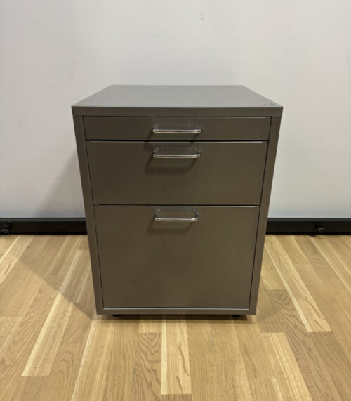 H Design Metallcontainer mit 3 Schubladen