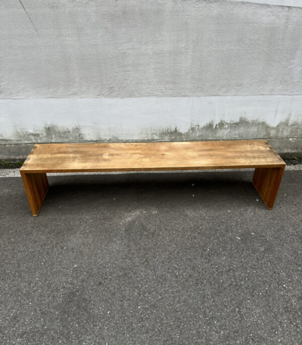 Sitzbank aus massivem Nussbaumholz, 195 cm