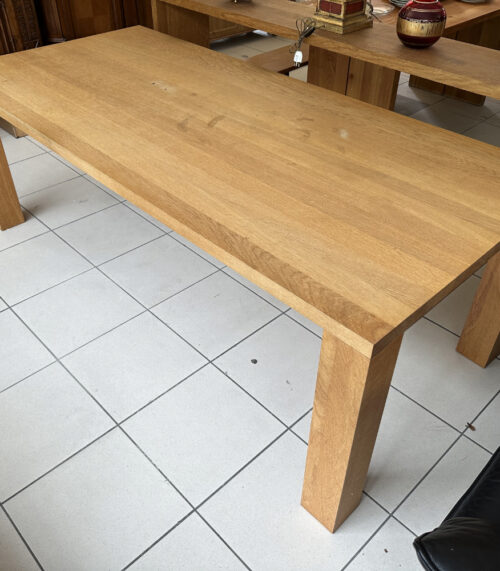 Esstisch aus massivem Eichenholz, 220 cm