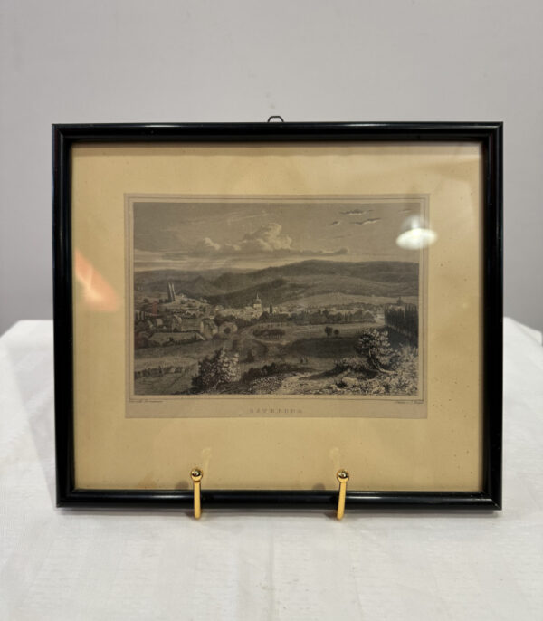 Antiker Stahlstich „Osterode am Harz“ – Hornemann & Riegel