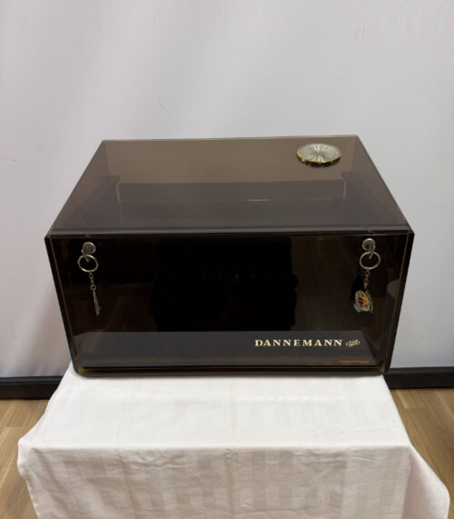 Vintage DANNEMANN Humidor mit Hygrometer und Befeuchter – für bis zu 100 Zigarren
