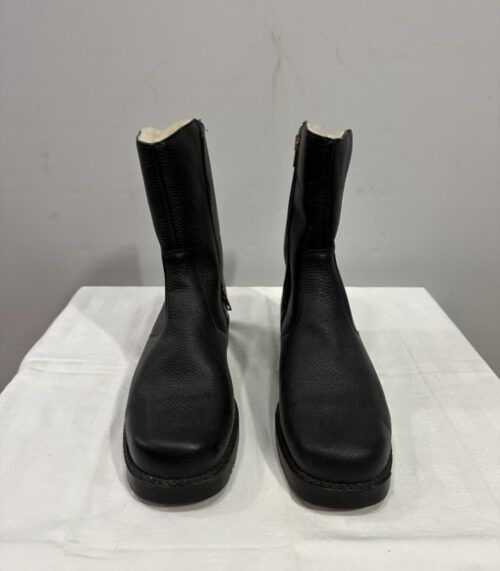 Royal Lederstiefel mit echtem Lammfellfutter, Grösse 44