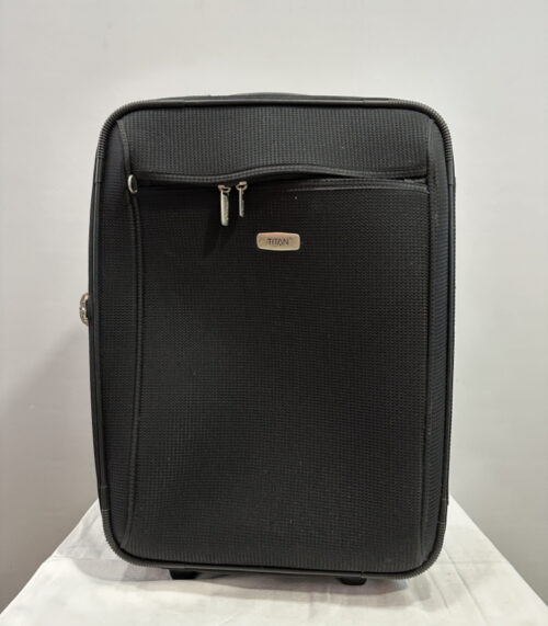 Titan Trolley in Schwarz – robuster Reisekoffer mit Rollen