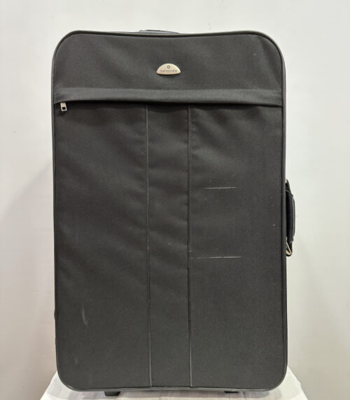 Schwarzer Samsonite Rollkoffer mit grossem Stauraum