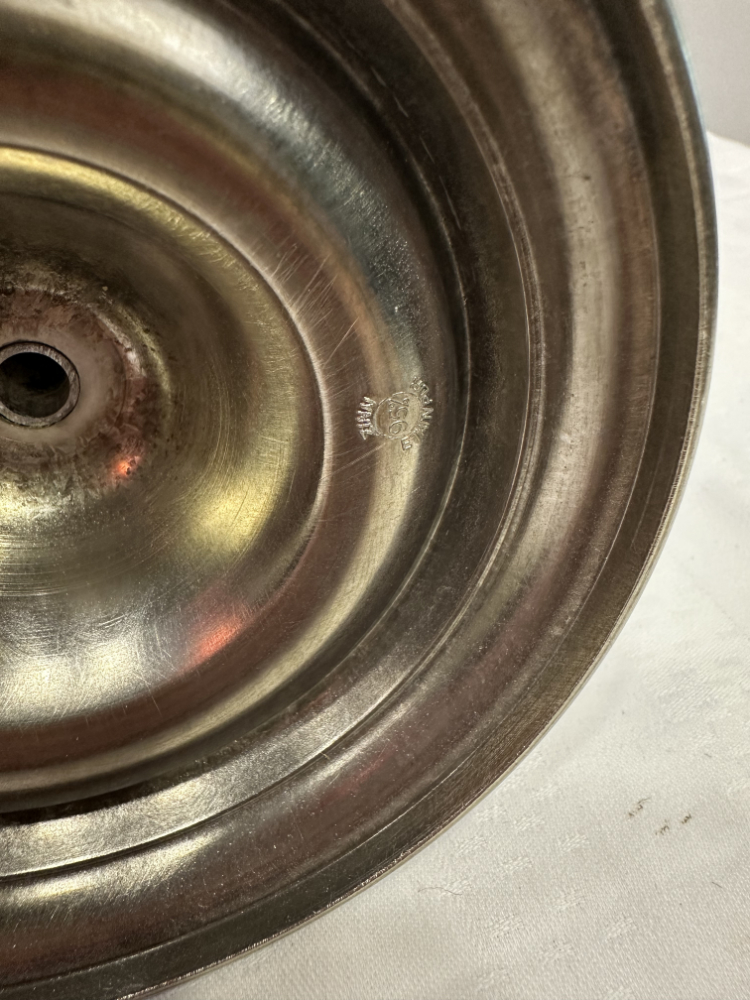 Antiker 3-flammiger Kerzenhalter aus 95% Zinn – Bild 5