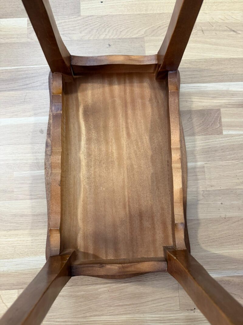 Vintage Louis XV Beistelltisch-Set aus massivem Nussbaum mit Intarsien, 3-teilig – Bild 7