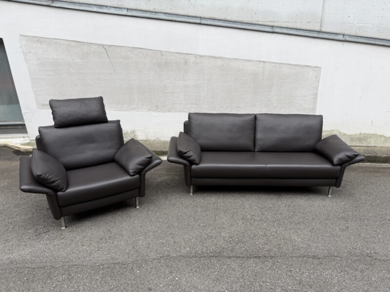 Intertime 2-Sitzer & Sessel Set – Made in Switzerland