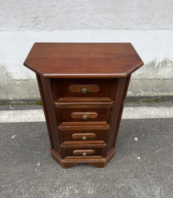 Vintage Beistellkommode mit vier Schubladen