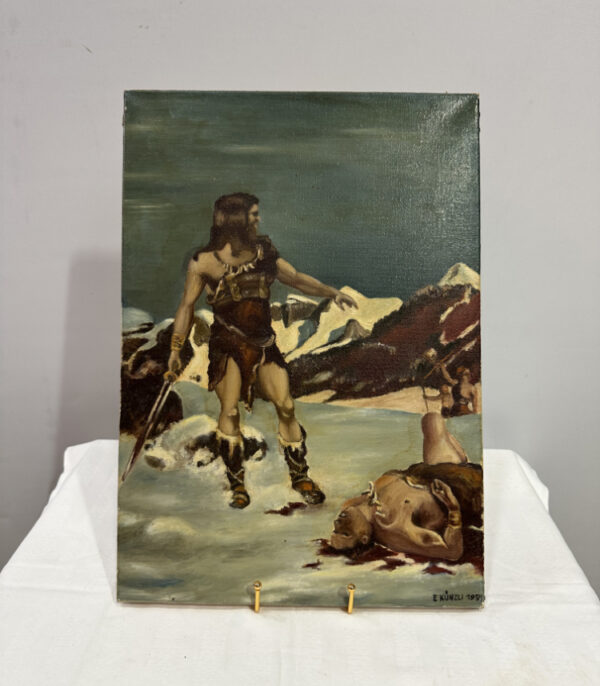 Ölbild „Die Herkunft der Schwyzer“ nach Wilhelm Roegge von Erwin Künzli 1951