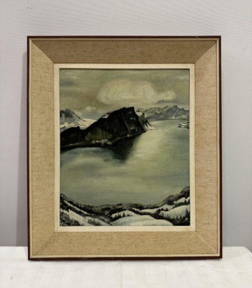 Ölbild „Winterlandschaft am Alpen-See“ nach Otto Landolt von Erwin Künzli