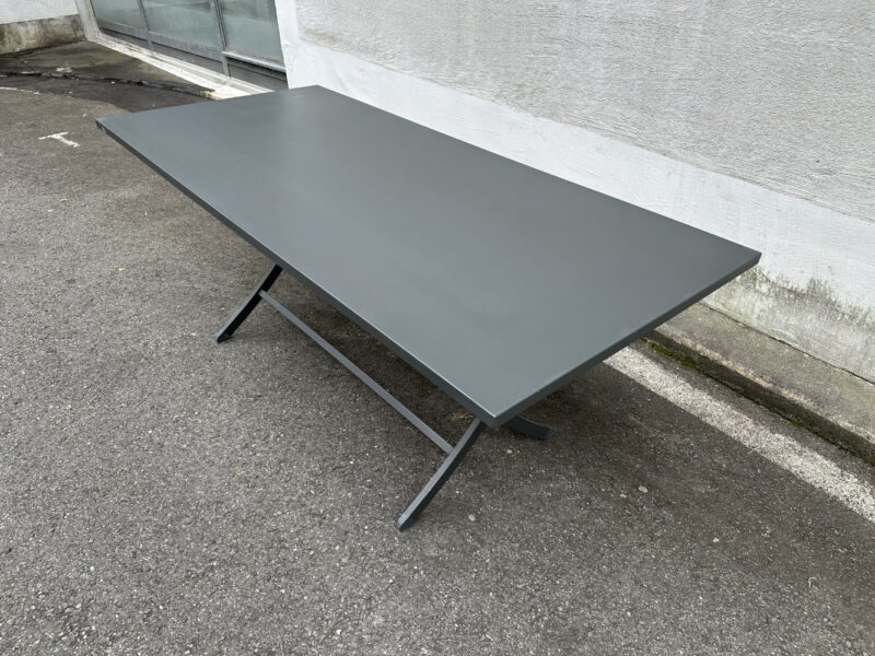 Gartentisch von Vermobil Italy – Klappbarer Outdoor-Tisch in Anthrazit 185  x 86 cm – Bild 3