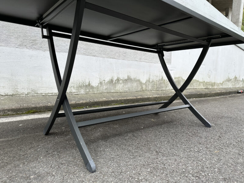 Gartentisch von Vermobil Italy – Klappbarer Outdoor-Tisch in Anthrazit 185  x 86 cm – Bild 7