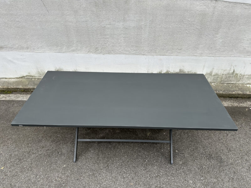 Gartentisch von Vermobil Italy – Klappbarer Outdoor-Tisch in Anthrazit 185  x 86 cm – Bild 8