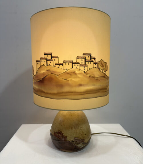 Vintage Keramik-Tischlampe von Alain Fichot – La Margelle