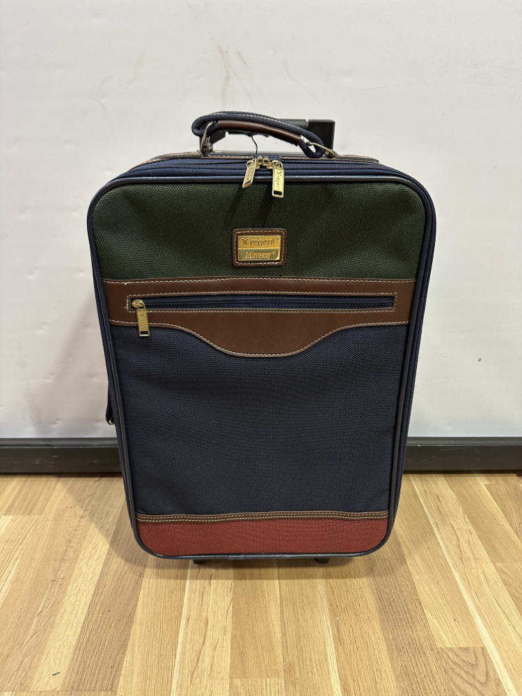 Reisekoffer von Neway in Canvas Optik mit Kunstleder-Details