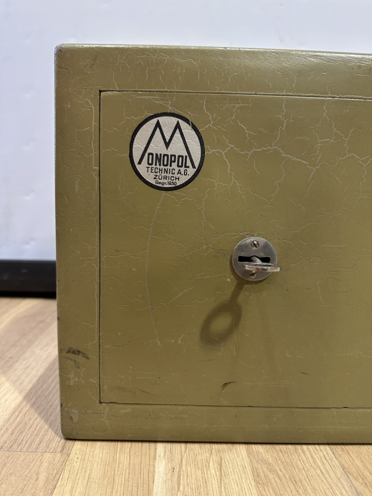Vintage Tresor von Monopol Technic A.G. Zürich ca. 1950er Jahre – Bild 4