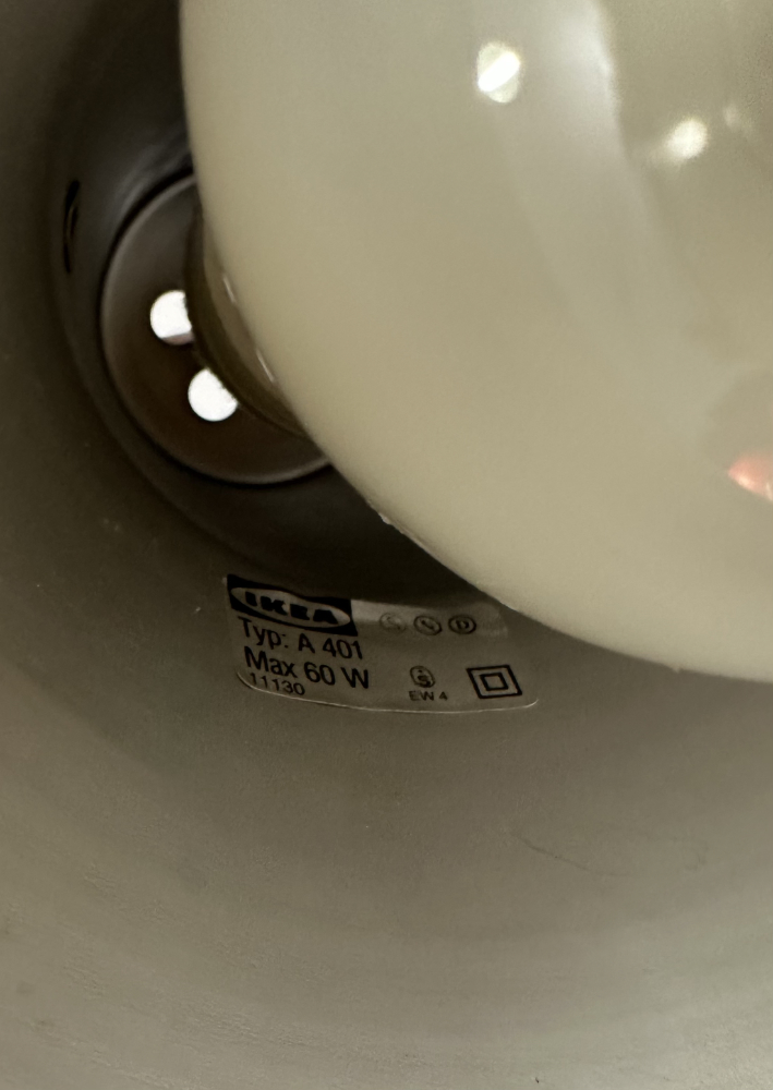 Vintage Mid Century Schreibtischlampe von IKEA Typ A401 in Rot, ca. 1970er Jahre – Bild 7