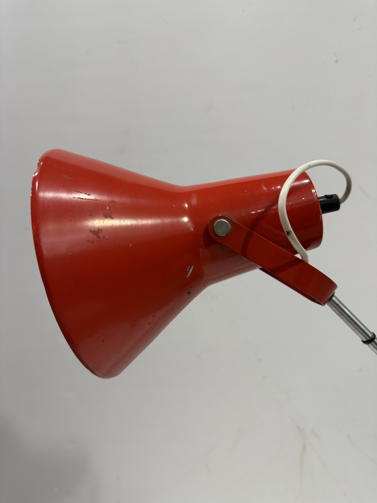 Vintage Mid Century Schreibtischlampe von IKEA Typ A401 in Rot, ca. 1970er Jahre – Bild 6