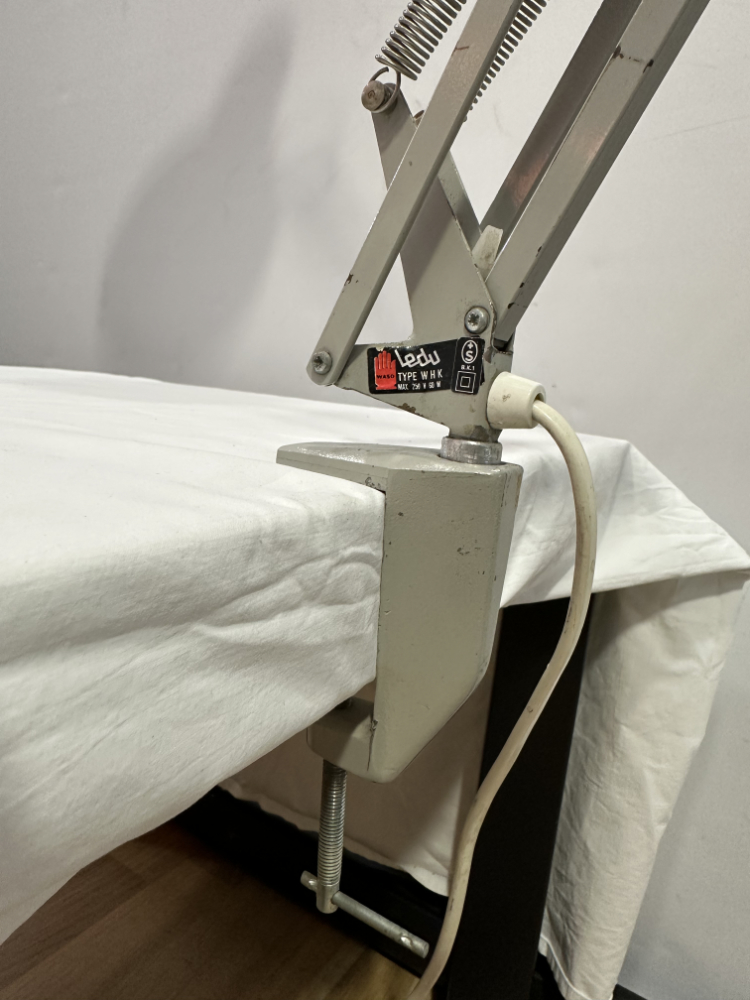 Vintage Mid Century Architektenlampe Ledu Typ WHK in Grau, ca. 1960er Jahre – Bild 4