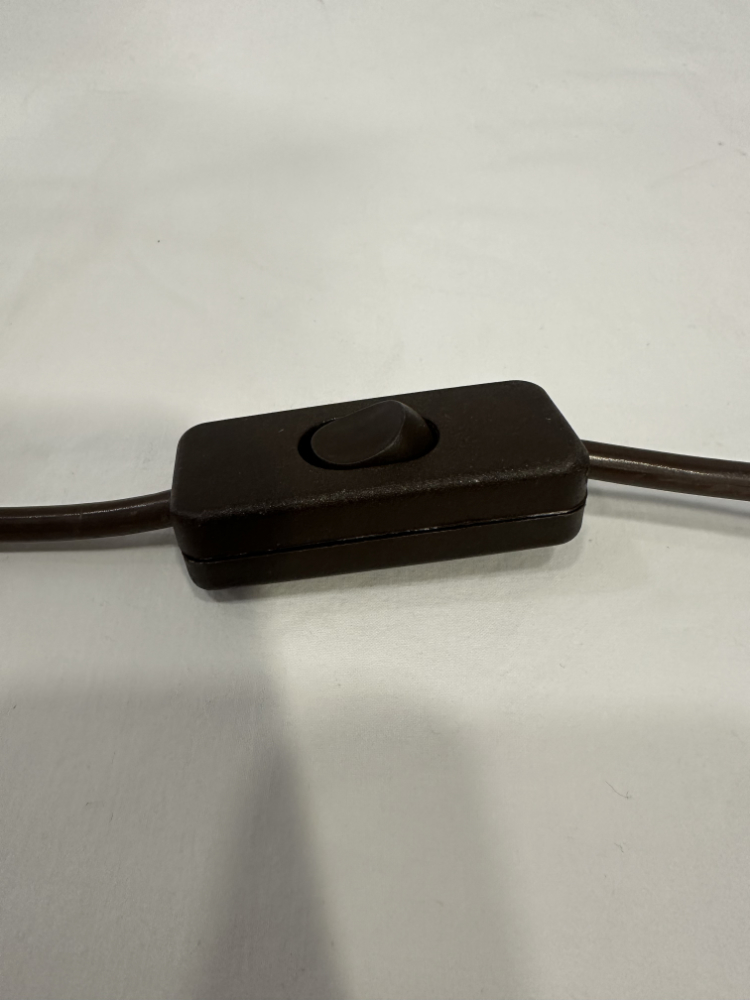 Vintage Jugendstil Tischlampe mit floralen Glasblüten und Holzfuss ca. 1980er Jahre – Bild 7