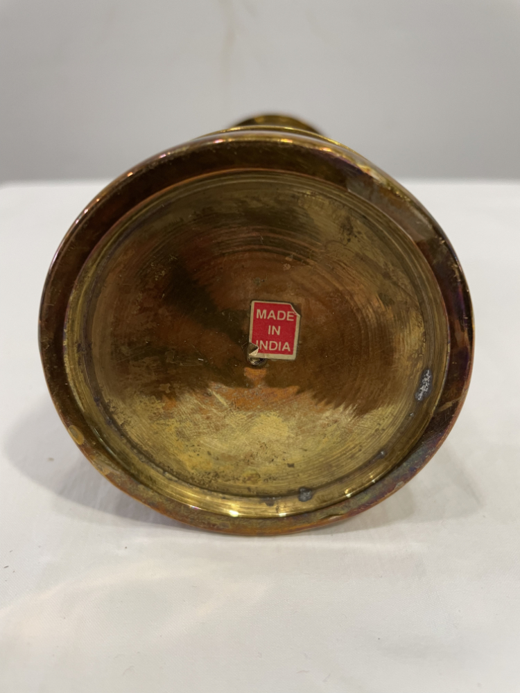 Antike Grubenlampe aus Messing "T. Cooke & Sons", Made in India – Bild 5