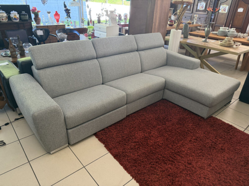 Ecksofa Dario mit Relaxfunktion in Grau – wie neu – Bild 2