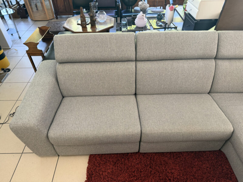 Ecksofa Dario mit Relaxfunktion in Grau – wie neu – Bild 3