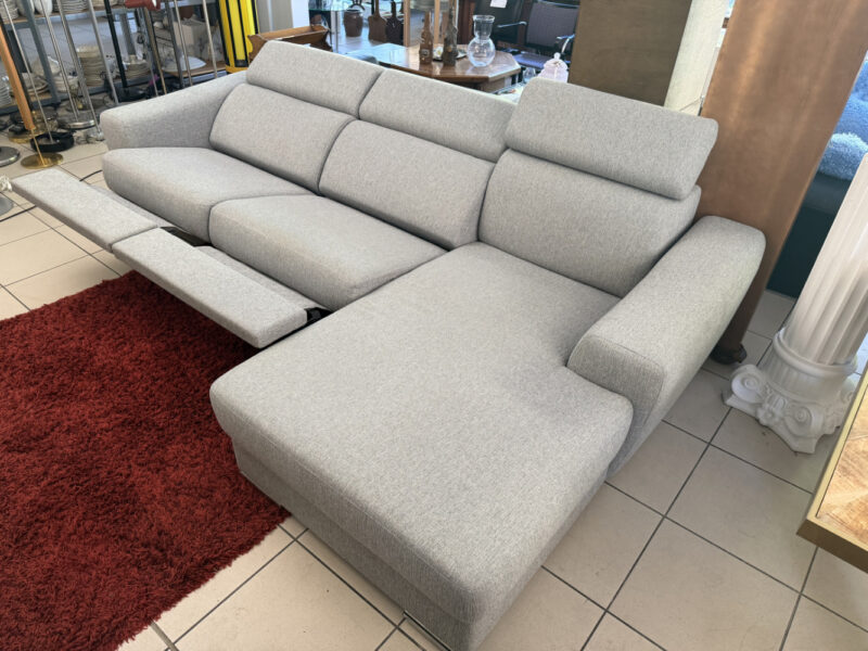 Ecksofa Dario mit Relaxfunktion in Grau – wie neu – Bild 8