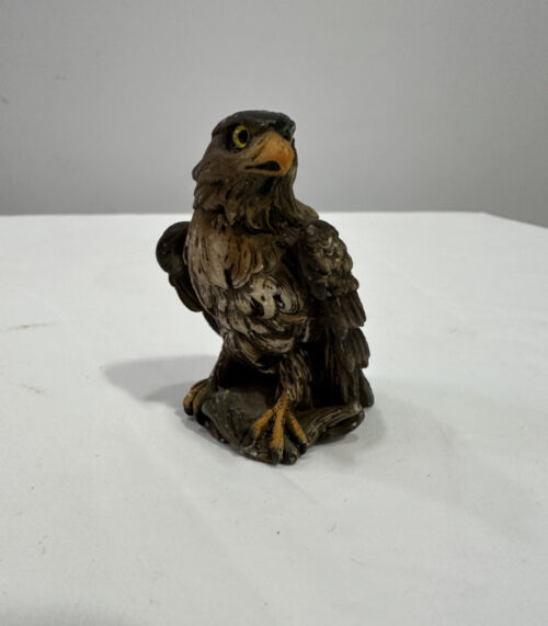 Steinadler-Figur von Faro A. Lucchesi – handbemalt, Made in Italy