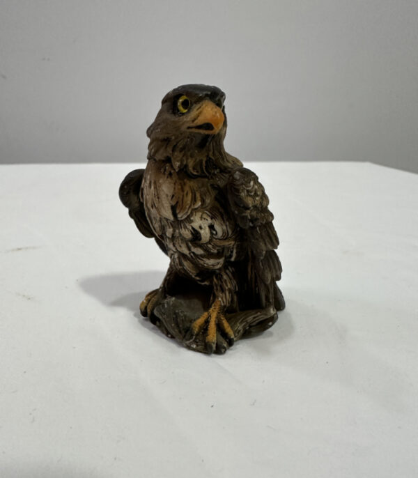 Steinadler-Figur von Faro A. Lucchesi – handbemalt, Made in Italy