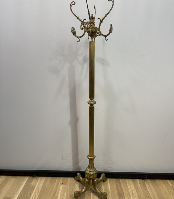 Antiker Garderobenständer aus Messing im Barockstil (frühes 20. Jahrhundert)